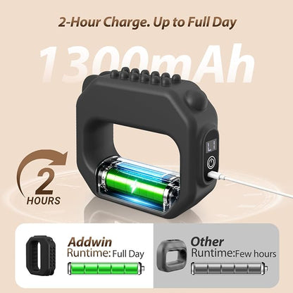MyoPulse™ Fascia Ring for Home Gym Use, Ab Machine for Abdomen/Arm/Leg, Multifunctional Full-Body Fascia Ring R10, 6 Intensity Levels with Massager Function