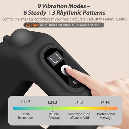 MyoPulse™ Fascia Ring for Home Gym Use, Ab Machine for Abdomen/Arm/Leg, Multifunctional Full-Body Fascia Ring R10, 6 Intensity Levels with Massager Function