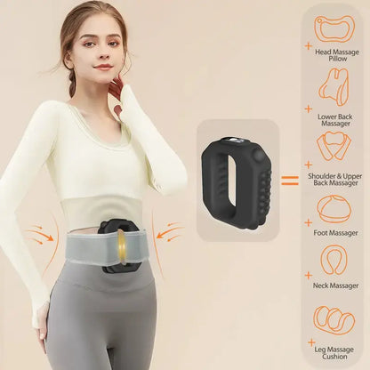 MyoPulse™ Fascia Ring for Home Gym Use, Ab Machine for Abdomen/Arm/Leg, Multifunctional Full-Body Fascia Ring R10, 6 Intensity Levels with Massager Function