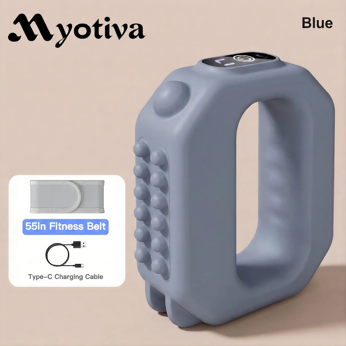 MyoPulse™ Fascia Ring for Home Gym Use, Ab Machine for Abdomen/Arm/Leg, Multifunctional Full-Body Fascia Ring R10, 6 Intensity Levels with Massager Function
