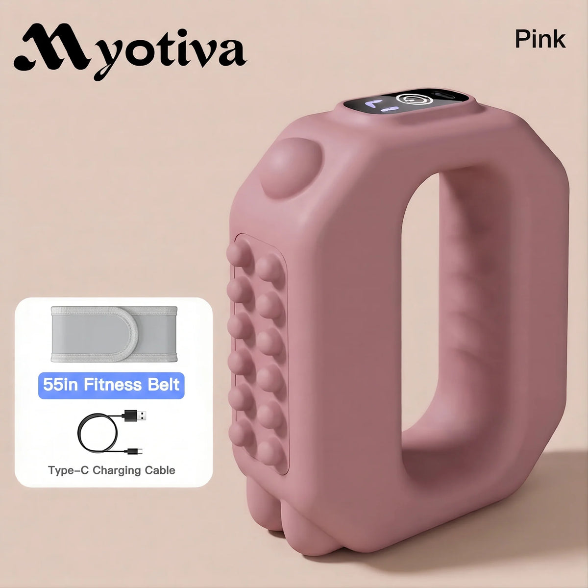 MyoPulse™ Fascia Ring for Home Gym Use, Ab Machine for Abdomen/Arm/Leg, Multifunctional Full-Body Fascia Ring R10, 6 Intensity Levels with Massager Function