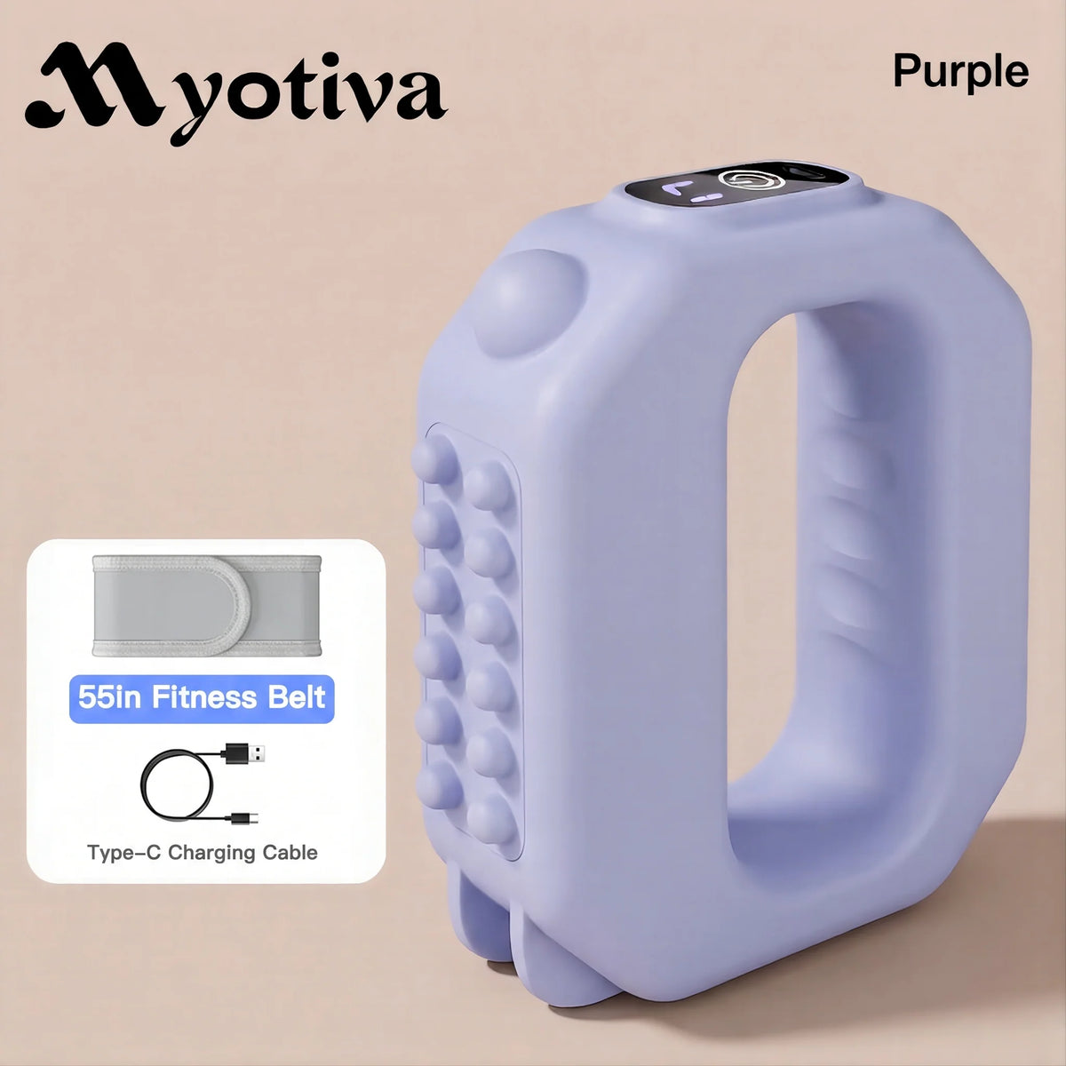 MyoPulse™ Fascia Ring for Home Gym Use, Ab Machine for Abdomen/Arm/Leg, Multifunctional Full-Body Fascia Ring R10, 6 Intensity Levels with Massager Function