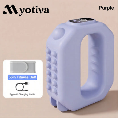 MyoPulse™ Fascia Ring for Home Gym Use, Ab Machine for Abdomen/Arm/Leg, Multifunctional Full-Body Fascia Ring R10, 6 Intensity Levels with Massager Function